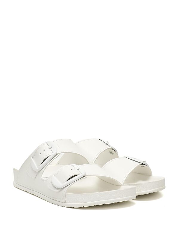 BEYAZ Tokalı Kadın Günlük Terlik 34046 - Görsel 3