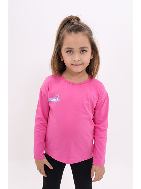 Toontoykids Kız Çocuk Baskılı Tişört