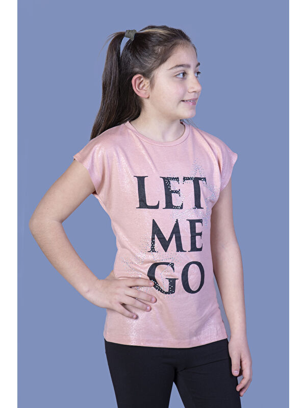 Toontoykids Kız Çocuk Let Me Go Baskılı Tişört