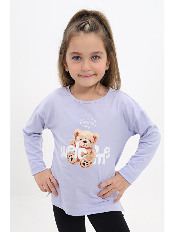 Toontoykids Kız Çocuk Baskılı Tişört