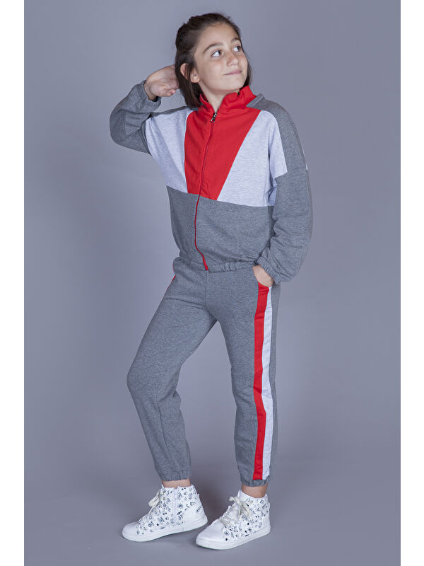 Toontoykids Kız Çocuk Garnili Eşofman Takım