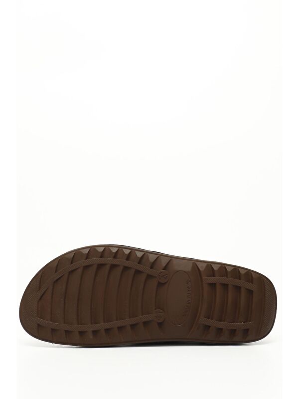 KAHVERENGİ Tokalı Erkek Terlik 34062 - Görsel 5