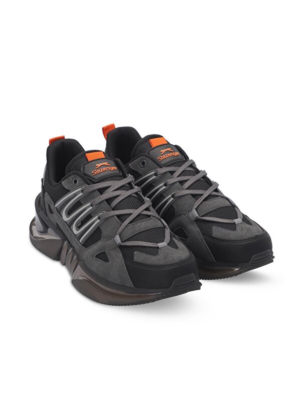 ZALAR Erkek Sneaker Ayakkabı Koyu Gri / Siyah - Görsel 3