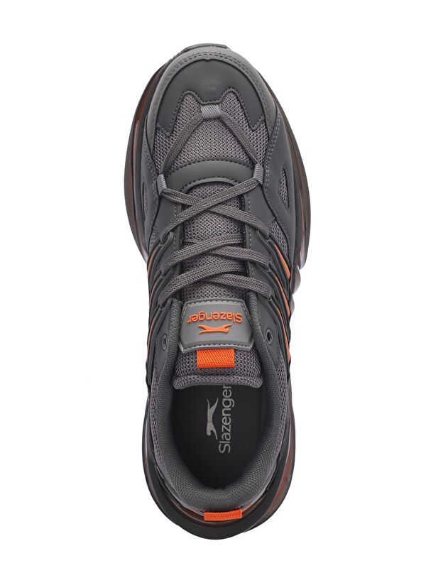 ZALAR Erkek Sneaker Ayakkabı Koyu Gri / Turuncu - Görsel 6