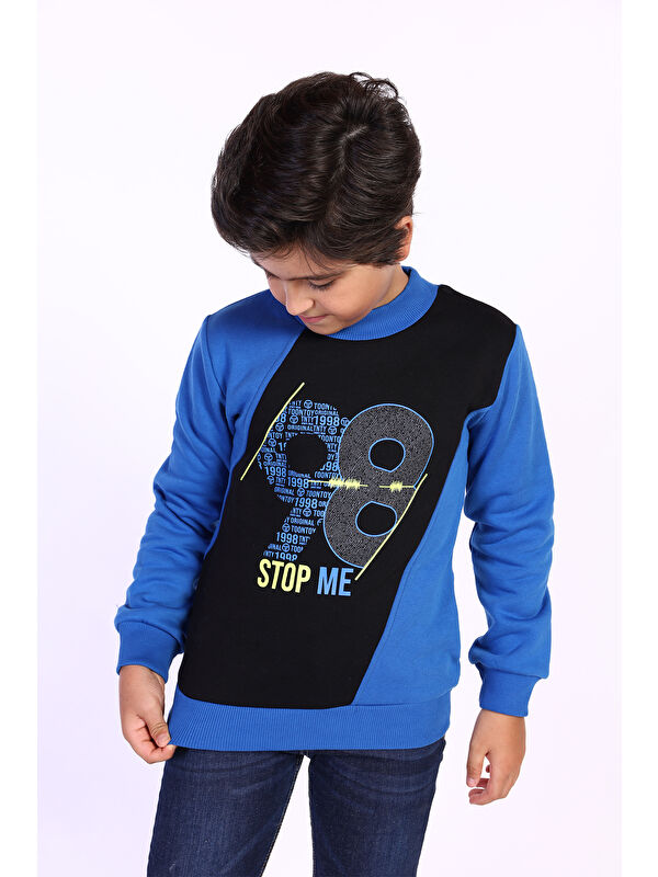 Toontoykids Erkek Çocuk Baskılı Sweatshirt