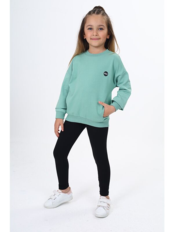 Toontoykids Kız Çocuk Baskılı Taytlı Takım