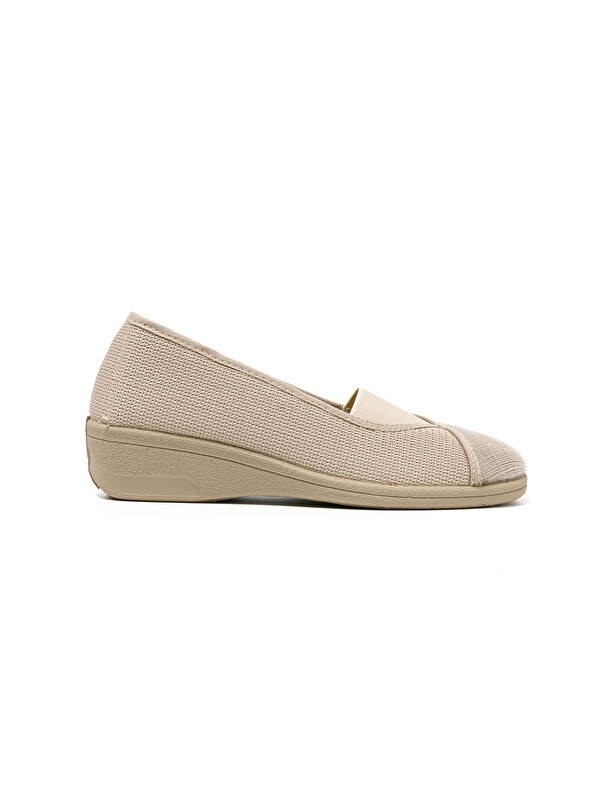 Green Life Kadın Klasik Ayakkabı 7337 STRETCH WOMEN'S FOOTWEAR Beige
