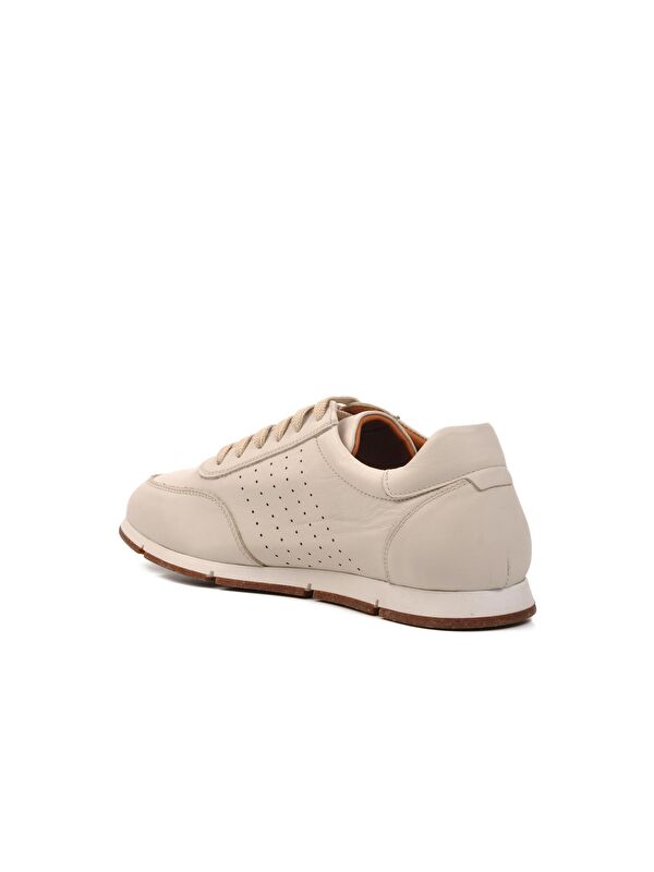 Bej Hakiki Deri Erkek Casual Ayakkabı 241338 - Görsel 5