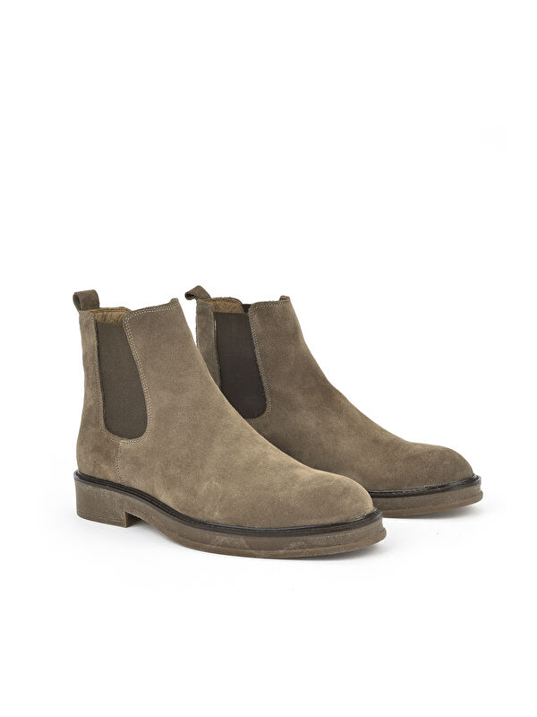 Erkek Hakiki Deri Bot 1431043Z029 Vizon - Görsel 5