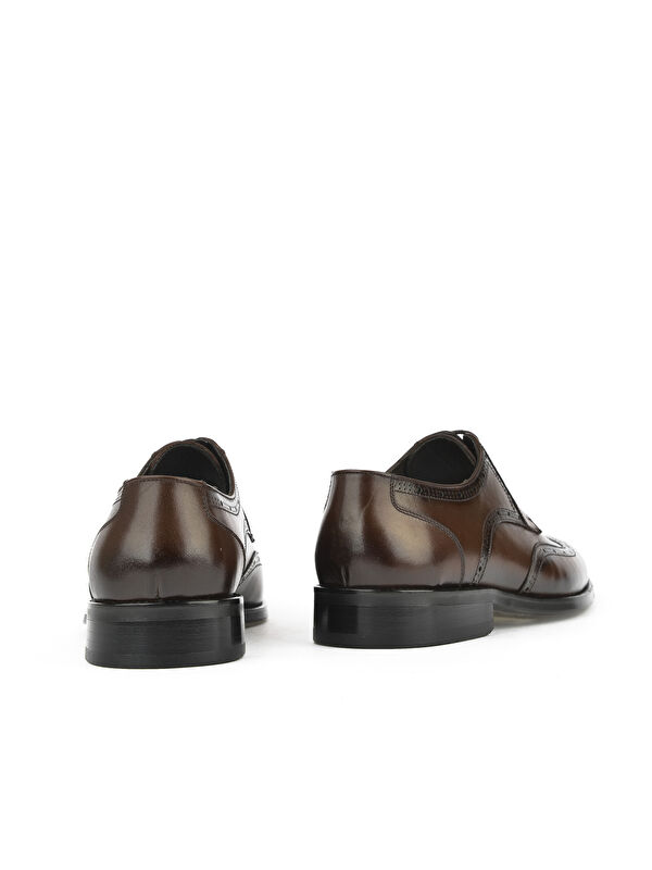 Erkek Hakiki Deri Klasik Ayakkabı 1511027Z409 Kahve - Görsel 4