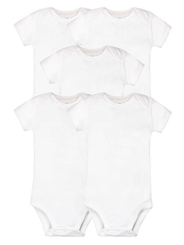 Carter's Bebek Beyaz Body Set 5'li Paket Beyaz