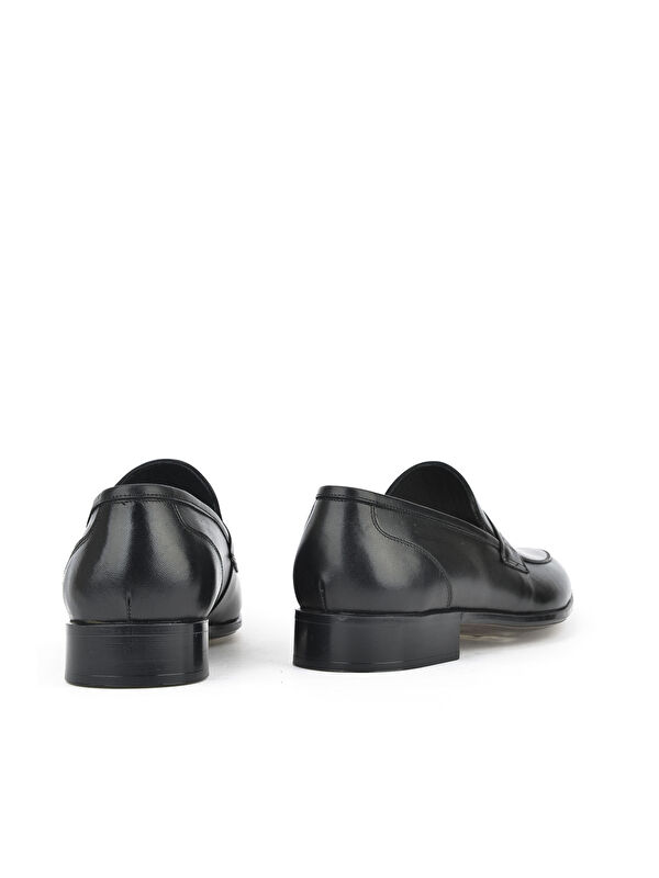 Erkek Hakiki Deri Klasik Ayakkabı 151985Z0140 Siyah - Görsel 4