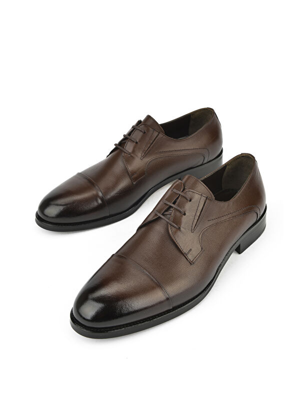 Erkek Hakiki Deri Klasik Ayakkabı 1511027Z029 Kahve - Görsel 6