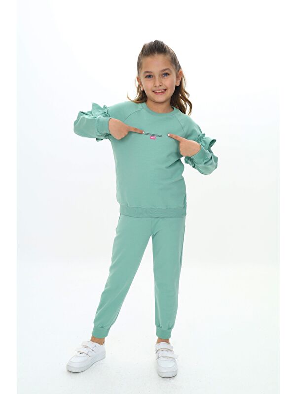 Toontoykids Kız Çocuk Baskılı Eşofman Takım