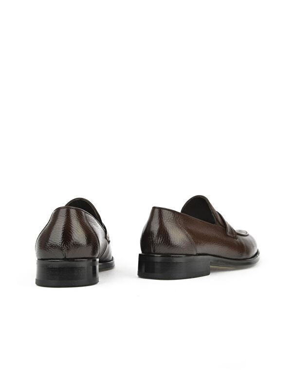 Erkek Hakiki Deri Klasik Ayakkabı 1511027Z086 Kahve - Görsel 4