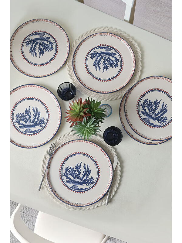 Keramika Marine Wonders Nordic Servis Tabağı 28 Cm 6 Adet