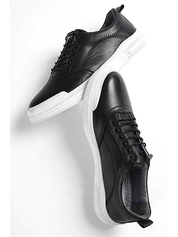 Ortopedik Sneaker Hakiki Deri Erkek Ayakkabı - Görsel 5