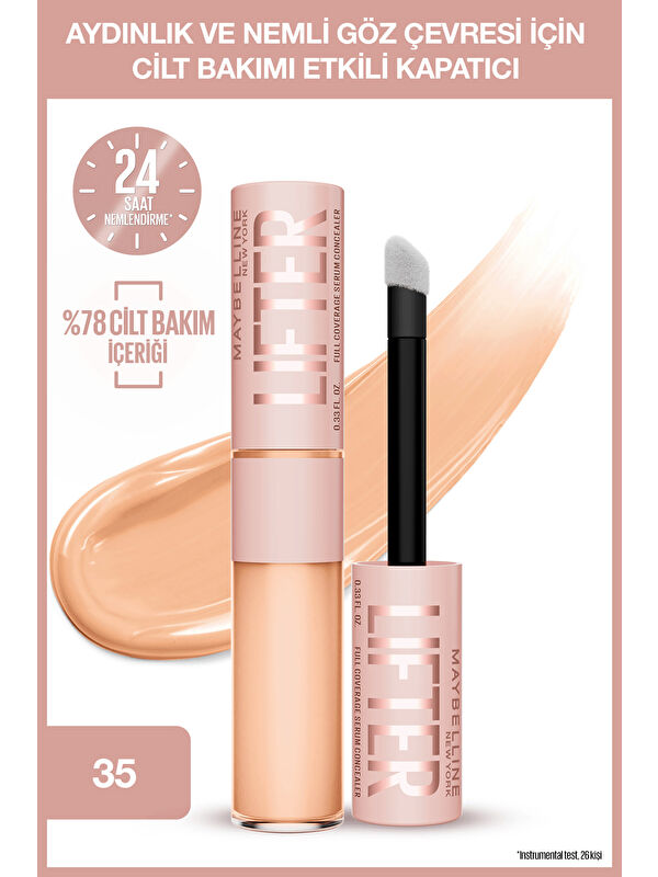 Maybelline New York Lifter Kafein ve Peptitler İçeren Nemlendiren ve Aydınlatan Kapatıcı - 35