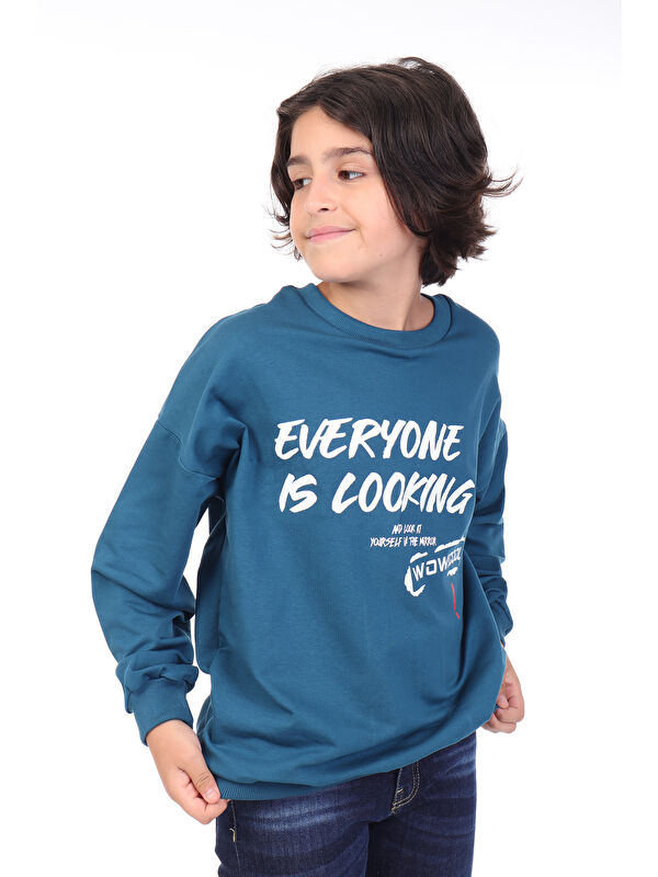Toontoykids Erkek Çocuk Baskılı Sweatshirt