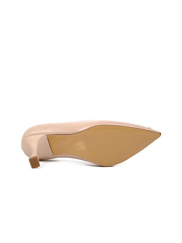 Bej Kadın Taşlı Stiletto 357069 - Görsel 6