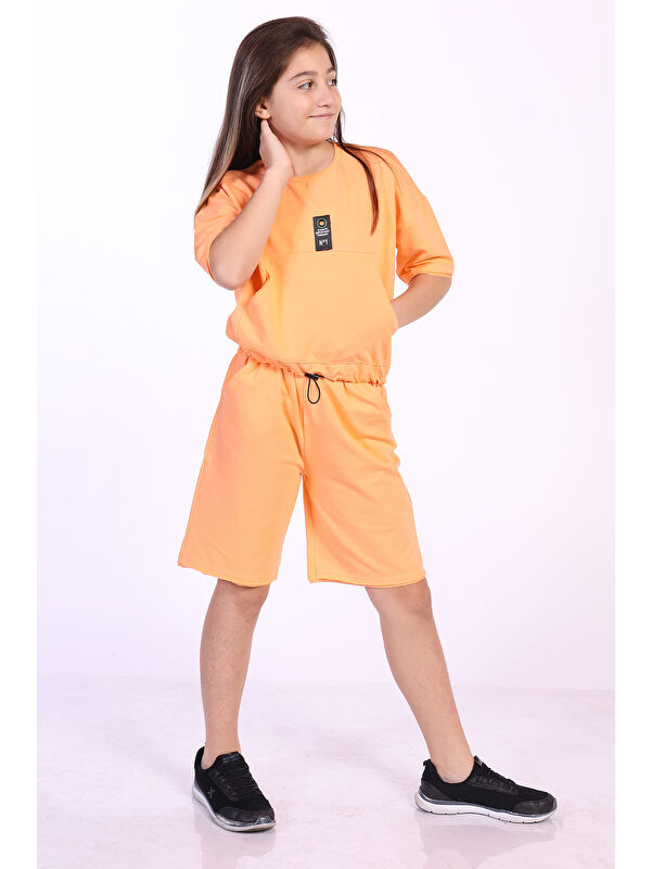 Toontoykids Kız Çocuk Cepli Şortlu Takım