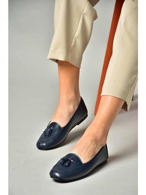 Fox Shoes Lacivert Fox Shoes Babet R6670012 Kadın