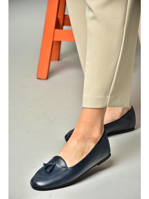 Fox Shoes Lacivert Fox Shoes Babet R6670012 Kadın