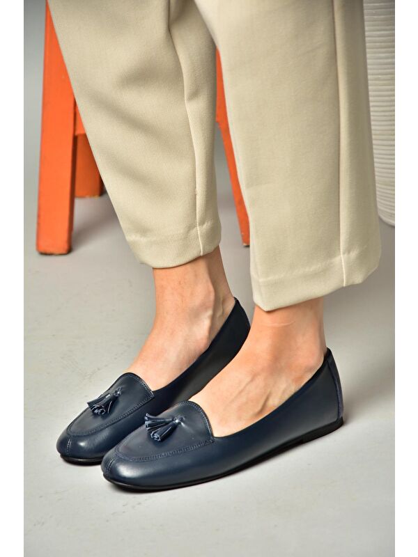 Fox Shoes Lacivert Fox Shoes Babet R6670012 Kadın