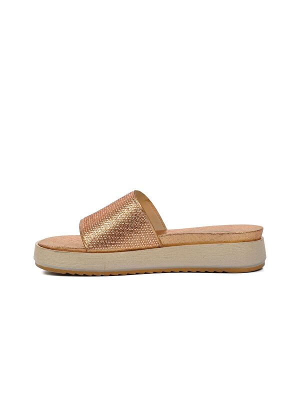 Rose Taşlı Düz Kadın Terlik 286063 - Görsel 3