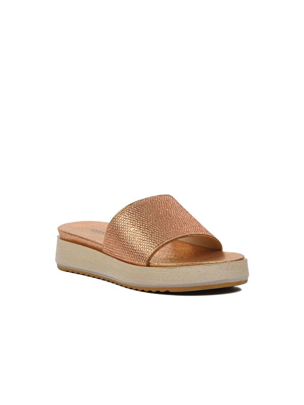 Rose Taşlı Düz Kadın Terlik 286063 - Görsel 4