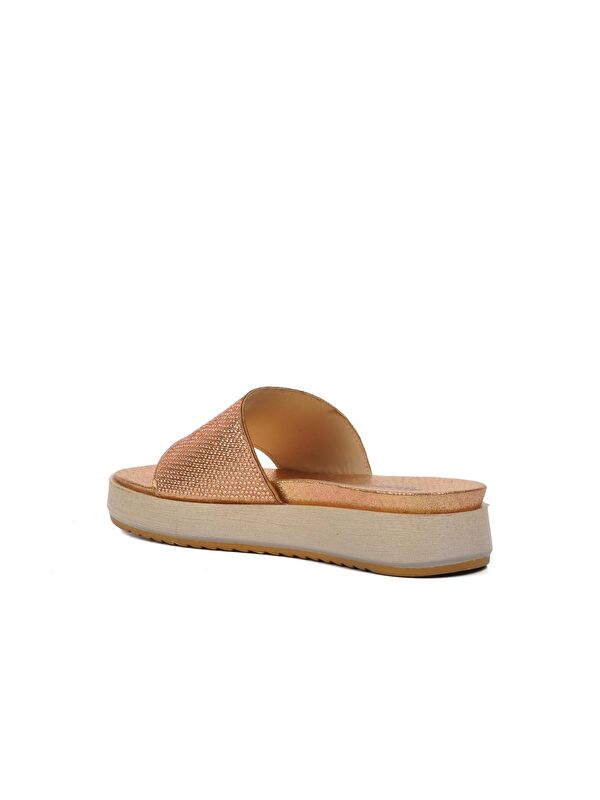 Rose Taşlı Düz Kadın Terlik 286063 - Görsel 5