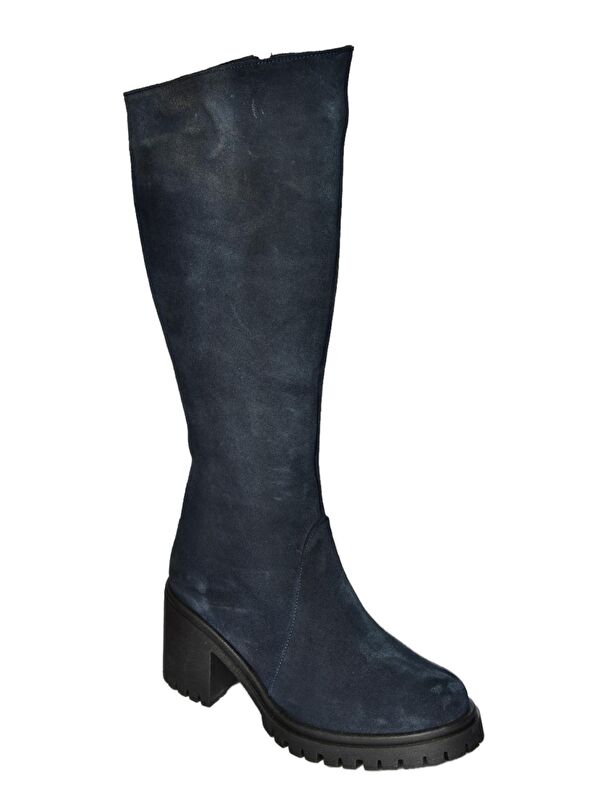 R6540477 Lacivert Kadın Çizme - Görsel 7