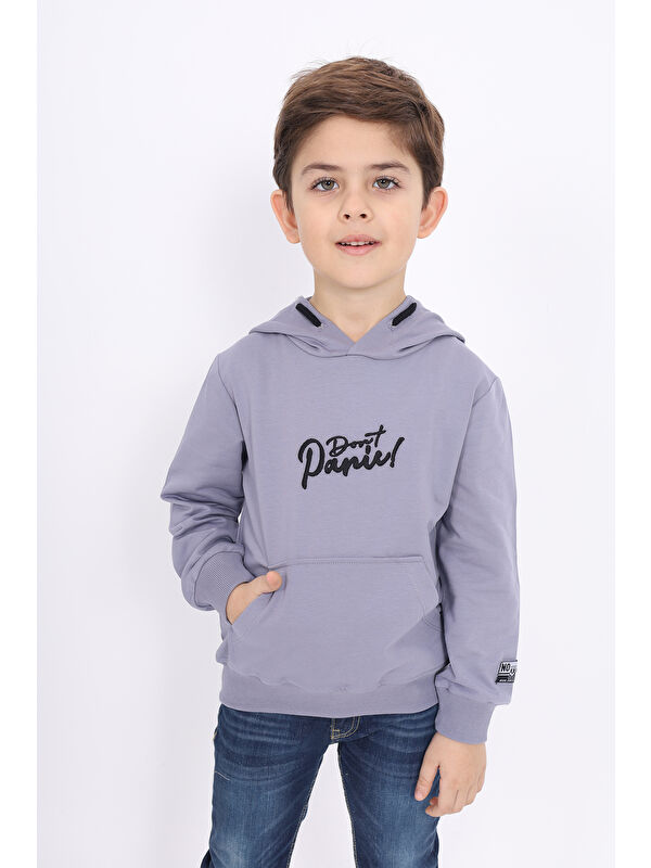 Toontoykids Erkek Çocuk Nakışlı Sweatshirt