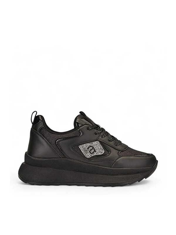 Slipcat Taşlı Işıltılı Trend 5 Cm Platform Kadın Sneaker Kalın taban Spor Ayakkabı
