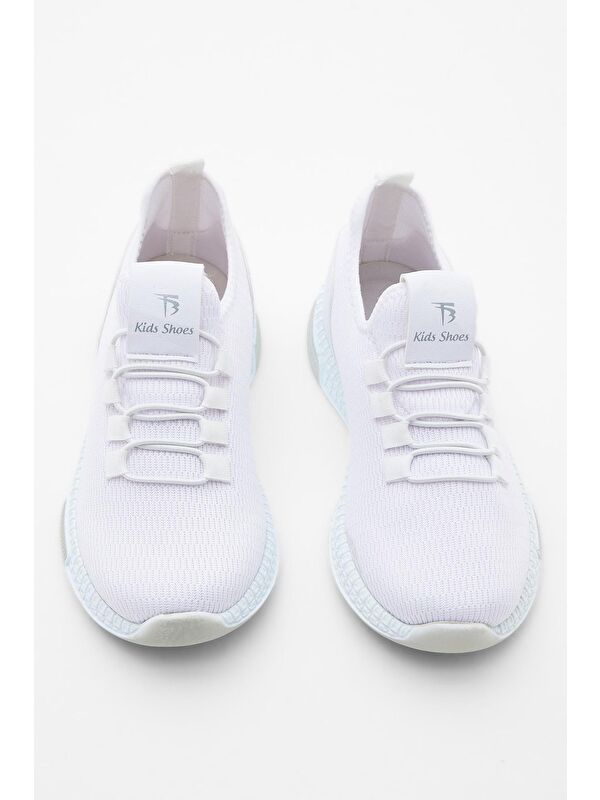 Çocuk Unisex Beyaz Rahat Ayakkabı - Görsel 5