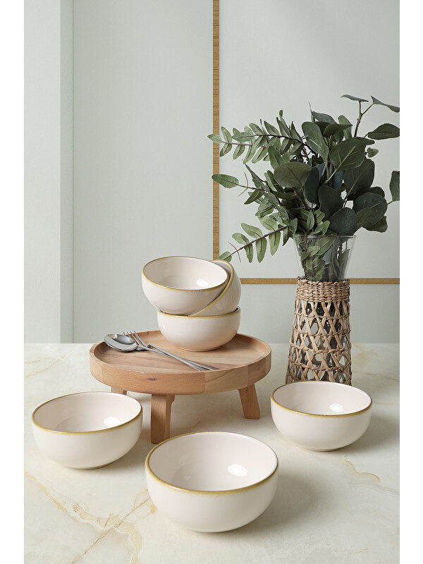 Keramika Bronze Bloom Bulut Kase 12 Cm 6 Adet