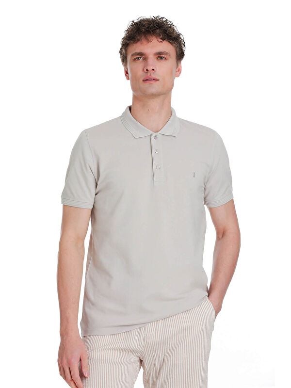 Hatemoğlu Taş Regular Fit 100% Pamuk Polo Yaka Tişört