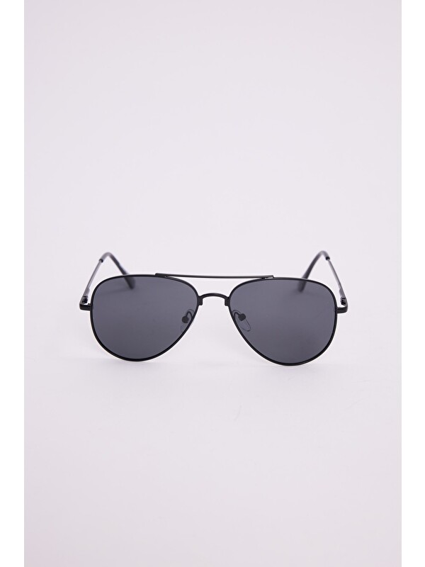 TUDORS Unisex Oval Damla Model Siyah Çerçeveli Uv 400 Korumalı Güneş Gözlüğü