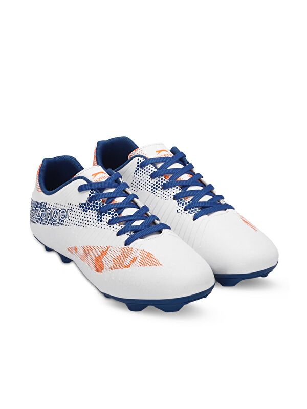 CYPRUS Erkek Futbol Ayakkabı Beyaz / Saks Mavi - Görsel 3