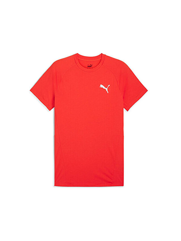 Puma Evostripe Tee Erkek Günlük Tişört 68169718 Kırmızı