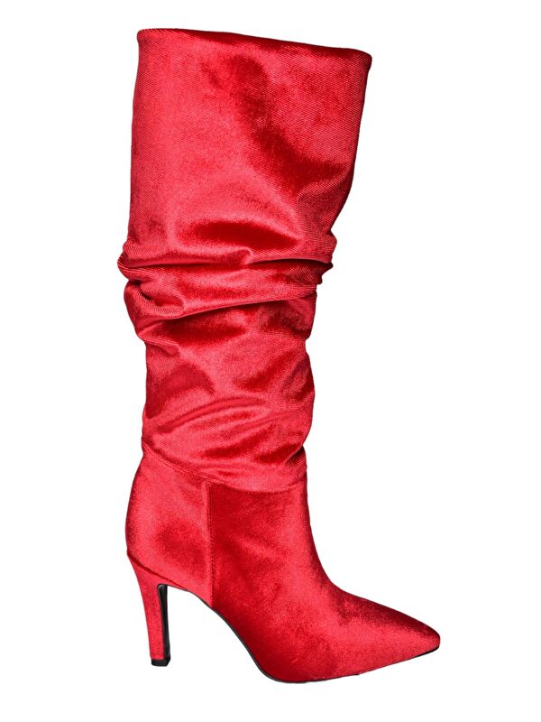 L4048680 Bordo Kadın Çizme - Görsel 6