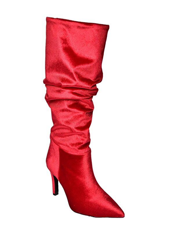 L4048680 Bordo Kadın Çizme - Görsel 7