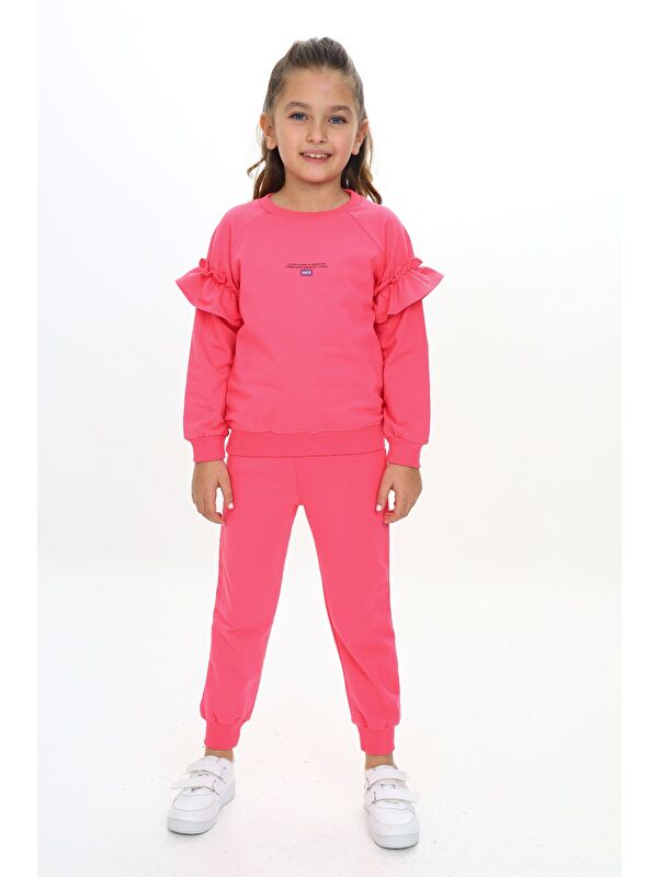 Toontoykids Kız Çocuk Baskılı Eşofman Takım