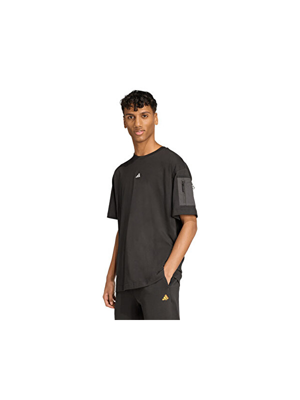 Adidas M Fn Tee Erkek Günlük Tişört JV8024 Siyah