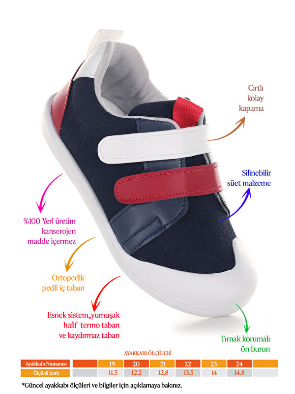 Şifu İlk Adım Cırtlı Erkek Bebek Spor Ayakkabı - Görsel 3