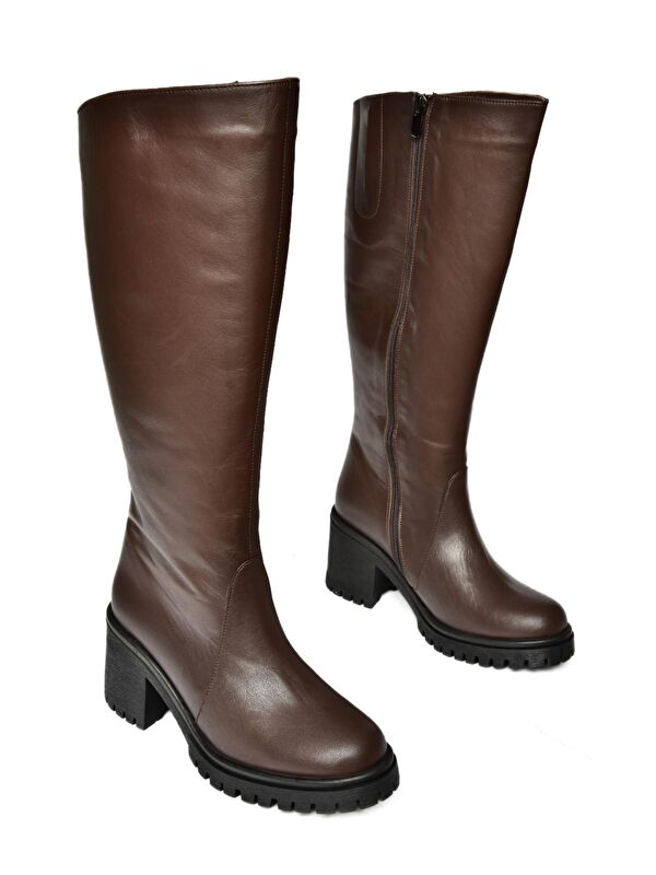 R6540477 Kahverengi Kadın Çizme - Görsel 4