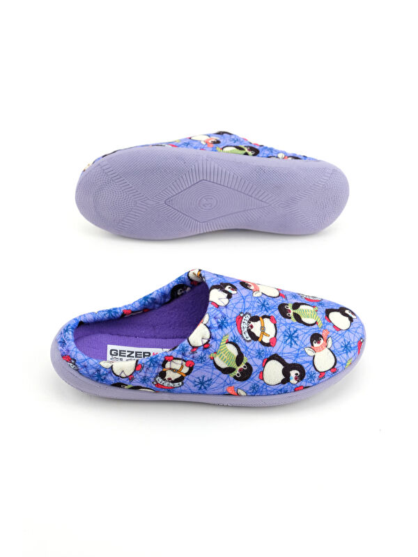 Gezer Lila Gezer Kışlık Rahat Kız Çocuk Taban Ev Gondol Terlik