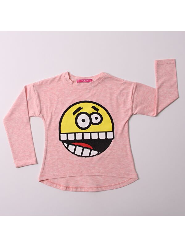 Toontoykids Kız Çocuk Sweatshirt Smile Baskılı