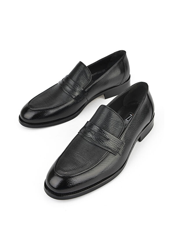 Erkek Hakiki Deri Klasik Ayakkabı 1511027Z086 Siyah - Görsel 6