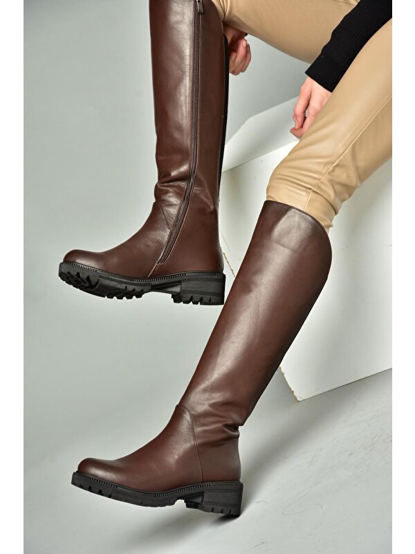 N6540328 Kahverengi Kadın Çizme - Görsel 3